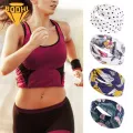 Head Wrap Pastoral Style Outdoor Sports Elastic Women Sweatband. 