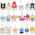 11CM Kawaii Mofusand Cross-Dressing Sanrio Hello Kitty Kuromi Hanyodon Plush Keychain Pendant Anime Plush Doll Backpack Pendant SUNM. 