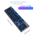 Motospeed GK89 2.4GHz Wireless / USB Wired Mechanical Keyboard with LED Blue Light 104Keys Wireless Gaming Keyboard For Gamer. 