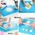 Non-Stick Silicone Mat With Measurement Fondant Rolling Mat Silicone Baking Sheet Dough Kneading Mat Dough Rolling Mat Silicone Pastry Mat BPA Free - S / M / L / XL. 