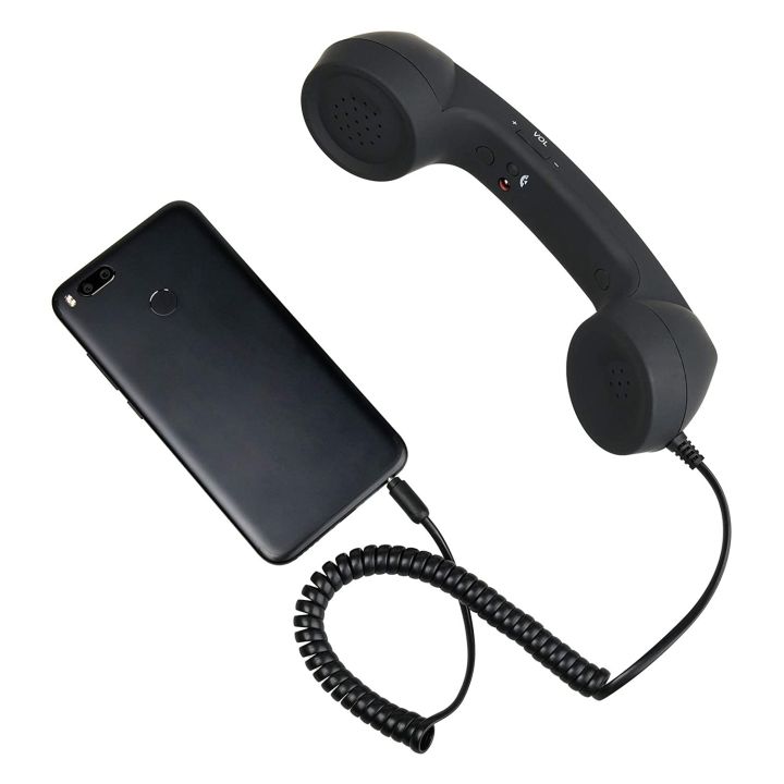 Telephone%20Handset%20Receiver%20MIC%20for%20Cellphone,%203.5%20mm%20Socket%20(Black)%20-%20Image%204