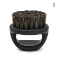 Men's Beard Ring Brush Design Horse Bristle Men Shaving Brush Portable Barber Beard Brushes Salon Face Cleaning Razor Brush. 