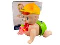 Crawling Baby Doll With Feeding Bottle Music And Light Crawling Baby Doll Plastic Crawling Doll  Battery Operated Crawling Doll. 