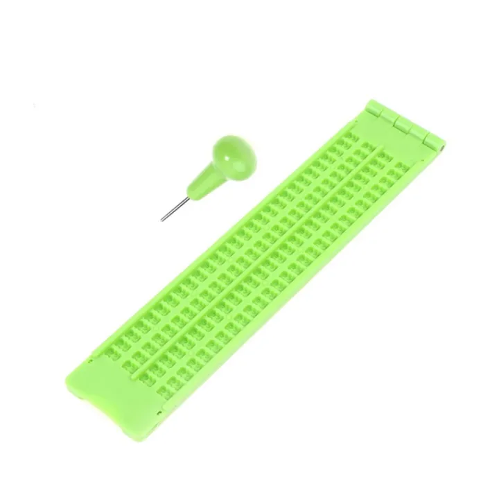 Braille Writing Board with Stylus Braille Portable Practice | Daraz.lk
