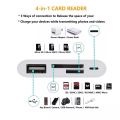 For Lightning Card Reader Adapter Phone Computer OTG2.0 SD/TF USB Drive Rechargeable Multifunctional. 