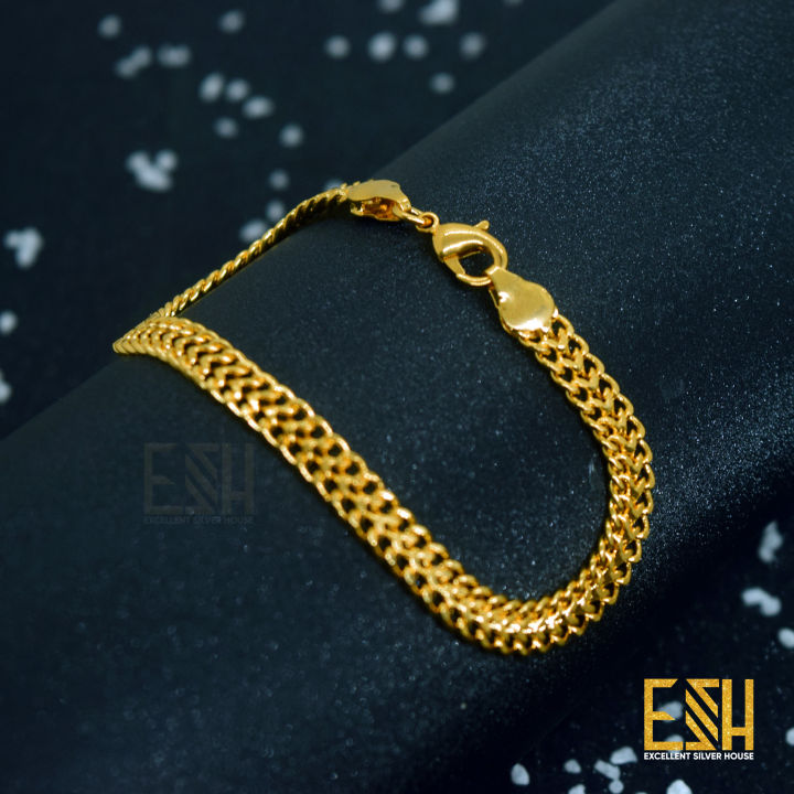 BOOM Gold plated baselet Stylish Rich Look pooran bracelet For Mwn and women