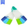 Swim Training Fins Silicone Professional Scuba Diving Fins Short Men women Snorkel Swimming Fins Kids Flippers Equipment Set. 