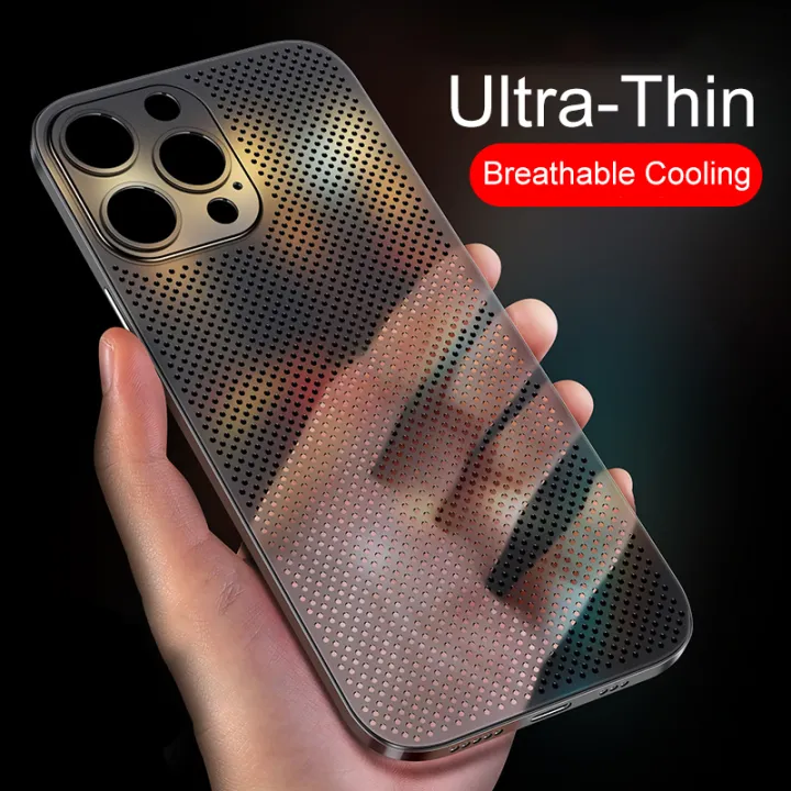 Lenuo%20Heat%20Dissipation%20Breathable%20Cooling%20Case%20For%20iPhone%2013%20Pro%20Max%20Back%20Cover%20PP%20Plain%20Color%20Coque%20Capinha%20-%20Image%203