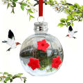 Sinoster Lightweight Hummingbird Feeder Beautiful Hanging Hummingbird Feeder with 3 Flower Ports for Garden Decor Clear Outdoor Water Dispenser for Tube Design Hummingbird Feeder. 
