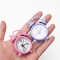 Twin Bell Mini Alarm Clock Retro Table Clock Portable Quartz Electronic Clocks for Office Bedside Clock Home Desktop Decoration. 
