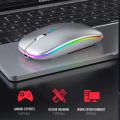 Wireless Mouse With LED Backlit USB Rechargeable Bluetooth-compatible RGB Silent Gaming Mouse For Computer Laptop PC Mause Gamer. 