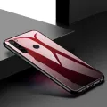 Slim Hybrid Gradient Tempered Glass Case for Xiaomi Redmi Note 8 Phone Cover Soft TPU frame Colorful Patterned Glass Hard Back Case. 
