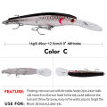 【ETOP】Sunlure 5 Topwater Minnow Lures 12.5cm-14g Floating Fishing Lures Noisy Hard Baits Artificial Wobblers Crankbaits Pesca Isca. 