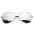 Aviator Sunglasses Silver Frame Silver Mirror Lens Sunglass For Men & Women. 