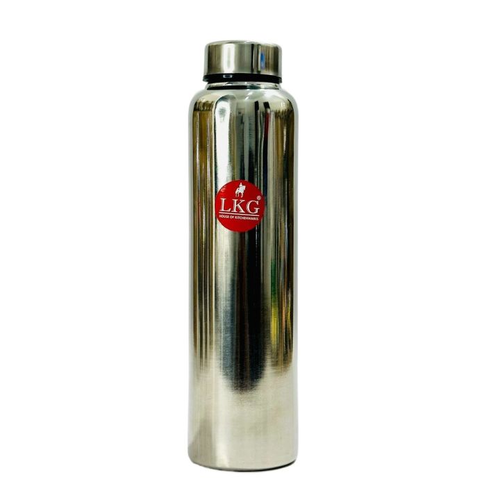 No. 1 LKG Silver Bottle Heavy - Available in 500ml, 750ml, 900ml, and 1000ml Sizes, Premium Quality Pure Silver Water Bottle for Hydration and Elegance