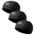 3Pcs Ice Silk Cycling Skull Cap - Motorcycle Breathable Sports Helmet Liner Sweat-Wicking cooling cap for Men Women Under Helmet. 