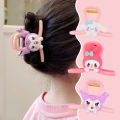 Sanrio Cute Children's Hairpin Kuromi Melody Cinnamoroll Cartoon Pink Hair Clip All-match Accessories For Kids. 