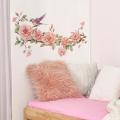 Flower Branches Bird Bedroom Living Room Study Home Decoration Wall Stickers Wholesale Self-adhesive Pegatinas De Pared. 