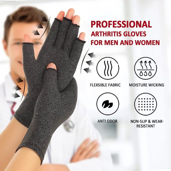 Withoutyou Pain daily computer typing gloves without fingers, carpal ...