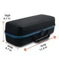 Portable Carrying Case Zipper Hard EVA Travel Carry Case Thickened Mesh Bag Projector Storage Bag For Samsung The Freestyle Case PizazzazzAA. 