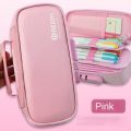 Password Lock Pencilcase Large Capacity Pencil Box Durable Solid Color Pen Holder Office Supply School Stationery. 