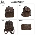 LouisWill Backpack Women Shoulder Bag Large Capacity Backpack Waterproof PVC Backpack Lightweight Laptop Backpack Fashion Backpack School Bag Vintage Printed Bags for Girls Teens Women’s. 