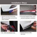 Samurai Rubber Lip Skirt Protector Car Scratch Resistant Rubber Bumpers Car Front Lip Bumpers Decorate. 