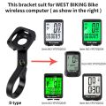 WEST BIKING 4 In 1 Bicycle Light Bracket Mount Bike Computer Mount Bracket Smart Sensor Bike Light Stand Bicycle Accessories-B type. 