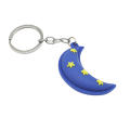 Moon And Star Keychain PVC Keychain Soft Rubber Keychain Cute Keychains Smiling Sun Keychain Souvenir Keychains. 