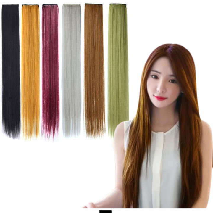 2%20Clip%20Straight%20Long%20Hair%20Pony%20Wig%20Ponytail%20Tail%20Hair%20Cosplay%20Hair%20Wig%20Fiber%20Synthetic%20Fake%20Hair%20Extensions%20For%20Women%20C255%20L%20-%20Image%202