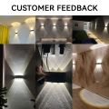 Indoor LED Wall Lamp Aluminium Waterproof IP65 Interior Wall Light Decoration Living Room Bedroom Home Stairs Outdoor Lighting. 