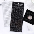 Sweet Journal 1PCS Magic Letter Series Transparent English Alphabet PET Stickers Diary Journaling Resin Art Decorative Crafts Scrapbooking DIY Sticker. 