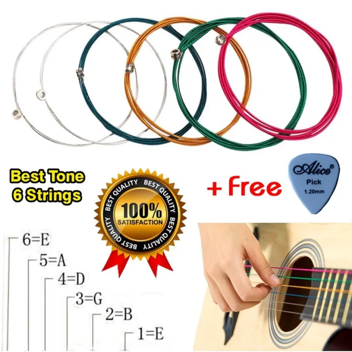 Colorful%20Rainbow%20Guitar%20Strings%20E-A%20(1%20Set%206pcs)%20for%20Acoustic%20Folk%20Guitar%20Classic%20Guitar%20Multi%20Color%20Guitar%20Strings%20/%20Wire%20Set%20-%20Image%205