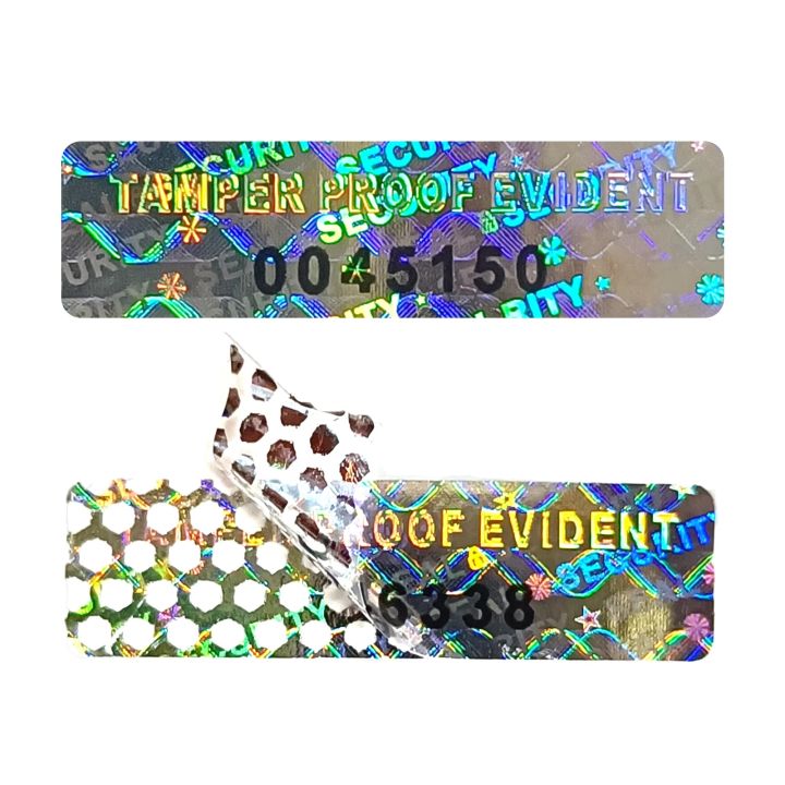 Tamper Evident Holographic Stickers, Security Labels, Genuine Warranty ...
