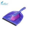 PLASTIC DUSTPAN WITH BRUSH - FEATHER BRAND. 