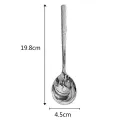 304 Stainless Steel Spoon Long Handle Tablespoons Hot Pot Soup Ladle Ramen Noodles Scoop Kitchen Tableware Cooking Utensils. 