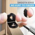 10Pcs/10Sets Black Silver L-shaped Right Angle Support Corner Brackets Heavy Duty Connection Metal Partition Bracket Wardrobe Fixed Tool. 