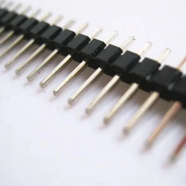 4 pcs / 15P Male Single Row Pin Header Strip PCB Male IC Connector Pin ...