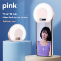 Ringlight Selfie Light Clip onLight forMobile Phone Light Ring Video Photo Lamp Flashlight Back Light USB Charge B. 