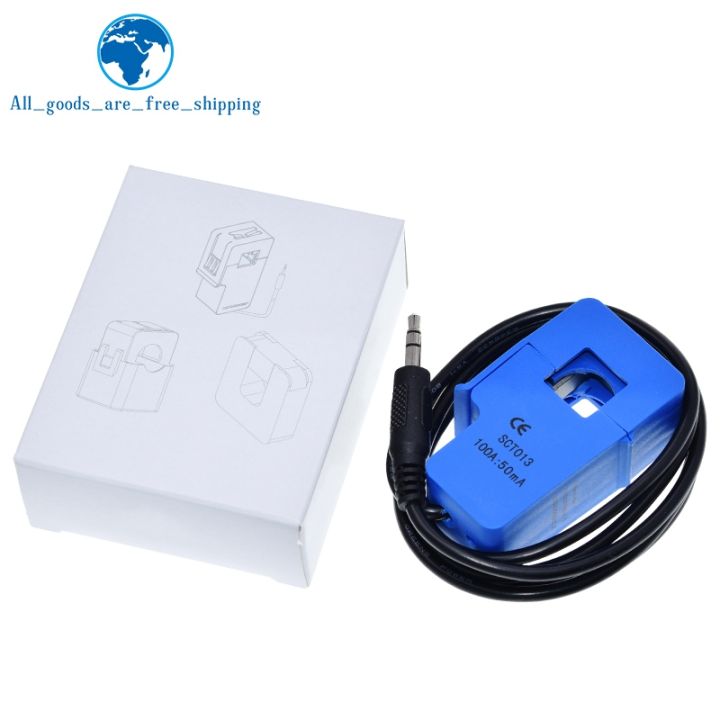 SCT-013-000 Split-Core Current Transformer – 100A Input, 50mA Output, Non-Invasive Clamp For Arduino & Raspberry Pi, 1m Lead