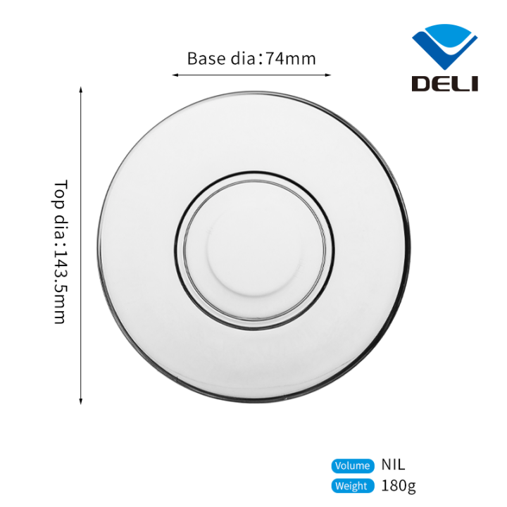 Deli%20Glass%20Tea%20Set%20190ml%20with%20Saucer%20Tea%20Cup%20for%20Coffee%20Espresso%20Cappuccinos%20Lattes%20Beer%20Tea%20Juice%20Hot%20Water%20and%20Iced%20Beverages%20Cafe%20&%20Gift%20Set%20Drinking%20Glass%20-%20Image%203