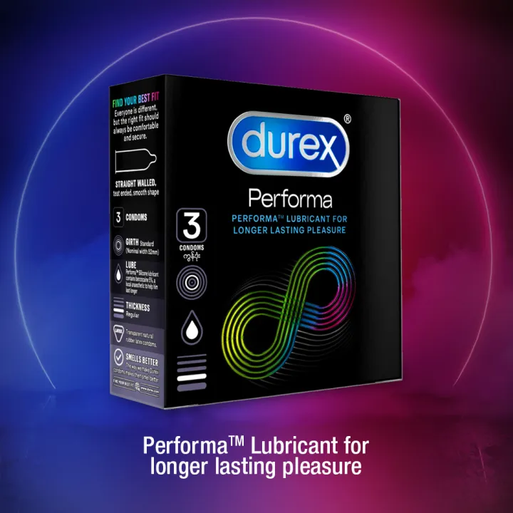 Durex%20Condoms%20Performa%20Extended%20Pleasure%203'S,%20Lubricant%20For%20Climax%20Delay%20Longer%20Lasting%20Pleasure%20-%20Image%202