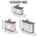 DishyKooker 9pcs Organizer Bags Transparent Hanging Dust Cover Bags Purse Storage Organizer With Zipper Handles (3 Sizes: S/M/L). 
