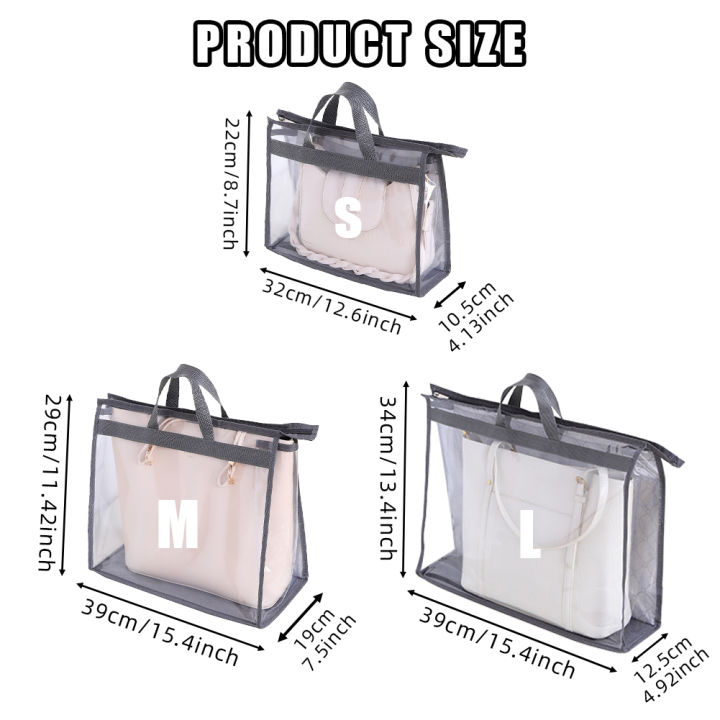 DishyKooker%209pcs%20Organizer%20Bags%20Transparent%20Hanging%20Dust%20Cover%20Bags%20Purse%20Storage%20Organizer%20With%20Zipper%20Handles%20(3%20Sizes:%20S/M/L)%20-%20Image%2010