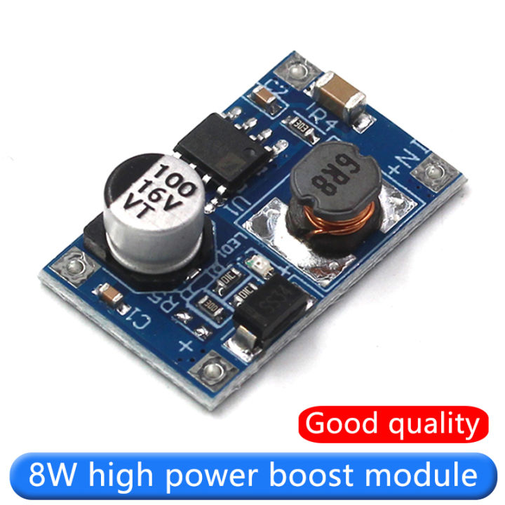 Extended Power Boost 8W high power boost module Input 3V-6V to 12V 3.7V lithium power bank ...