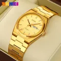 SKMEI New Sports Quartz Clock Male Full Steel Time Week Date Sports Watch Mens Waterproof Sports Wristwatches For Men 9288(Free velvet bag). 