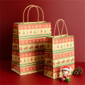 Christmas-themed Gift Bags Kraft Paper Bags Xmas Decoration Candy Gift Bags Christmas Gift Bags Apple Packaging. 