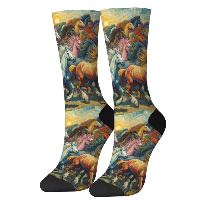 Van%20Gogh%20style%20retro%20oil%20painting%20horse%20herd%20art%20men's%20socks%20fashion%20casual%20comfortable%20sports%20socks%20novel%20fun%20happy%20socks%20gift%20-%20Image%203
