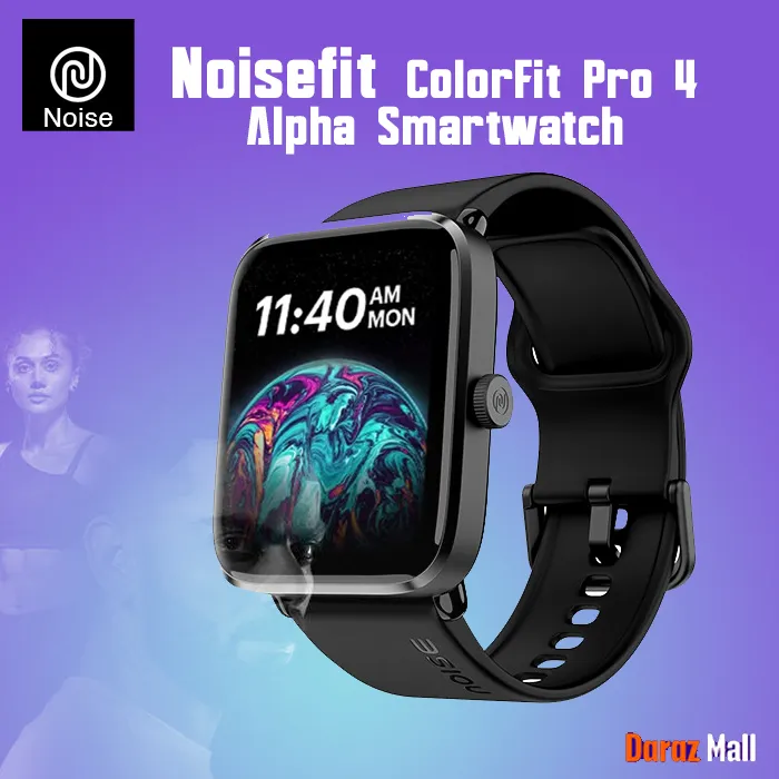 Noise ColorFit Pro 4 Alpha 1.78" AMOLED Display, Bluetooth Calling Smart Watch, Functional Crown, Metallic Build, Intelligent Gesture Control, Instacharge