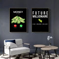 Motivational Quotes Modular Pictures Money Is Calling Eat Sleep Invest Repeat Canvas Paintings Modern Wall Art Printed Poster. 